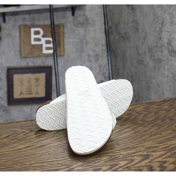 NEW Madden Girl Womens Bodiee Slide Sandal BODI01J1 White Patent 6M - Picture 10 of 12